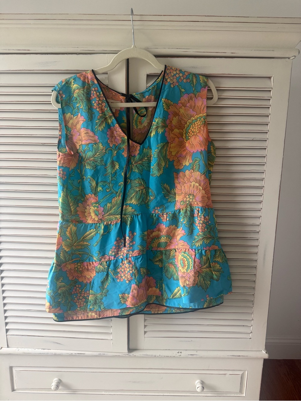 Vintage Marni Floral Silk Top, size 38